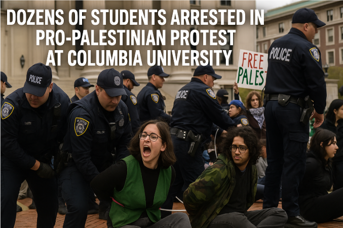 Dozens of Students Arrested in Pro-Palestinian Protest at Columbia University